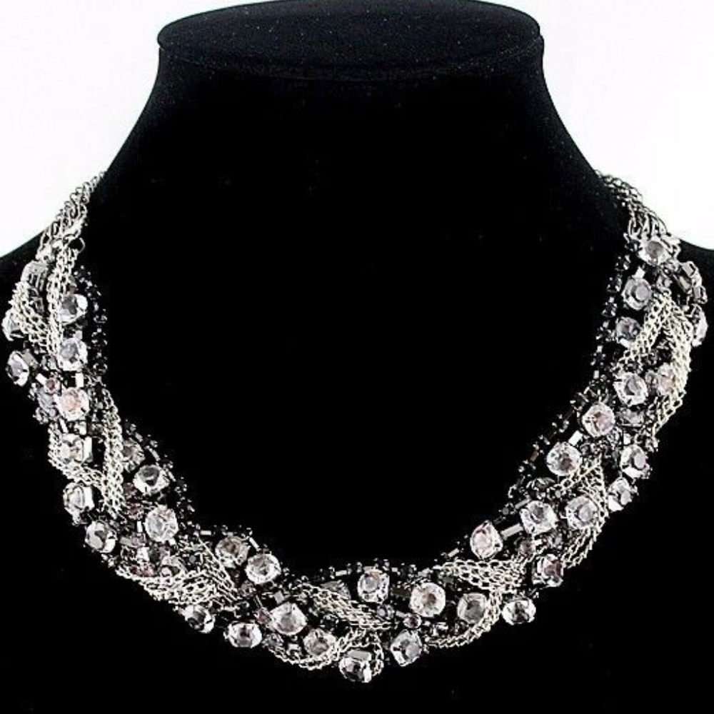 Crystal/Rhinestone Statement Necklace
